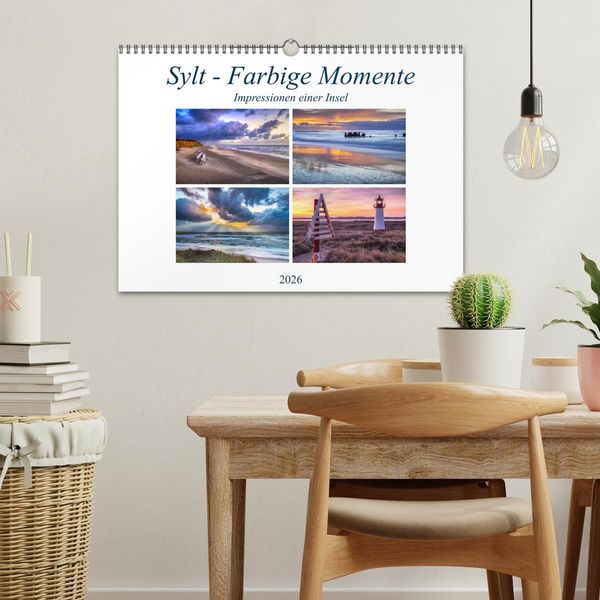 Produktbild: Sylt - Farbige Momente (Wandkalender 2026 DIN A3 quer), CALVENDO Monatskalender