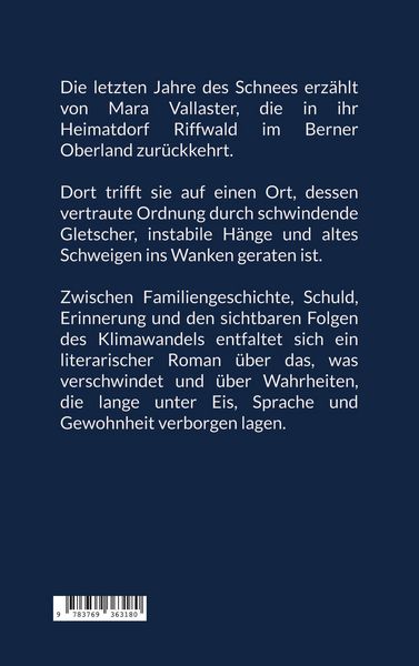 Produktbild: Die letzten Jahre des Schnees