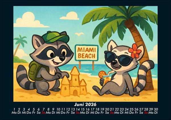 Produktbild: Rocco & Lulu - Reise durch die USA 2026 Fotokalender DIN A5