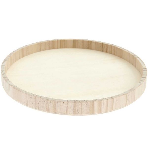 Produktbild: Holztablett natur, &Oslash; 30 cm