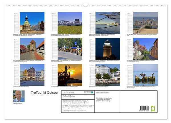 Produktbild: Treffpunkt Ostsee (Wandkalender 2026 DIN A2 quer), CALVENDO Monatskalender
