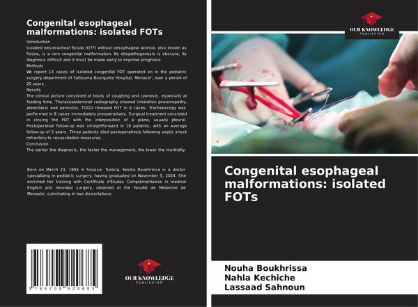 Produktbild: Congenital esophageal malformations: isolated FOTs
