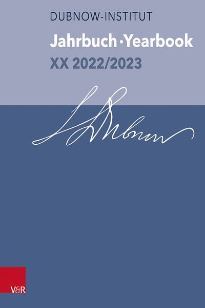 Produktbild: Jahrbuch des Dubnow-Instituts /Dubnow Institute Yearbook XX 2022/2023