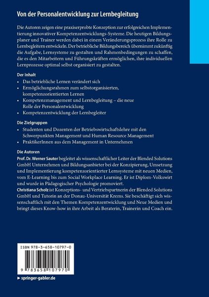 Produktbild: Von der Personalentwicklung zur Lernbegleitung