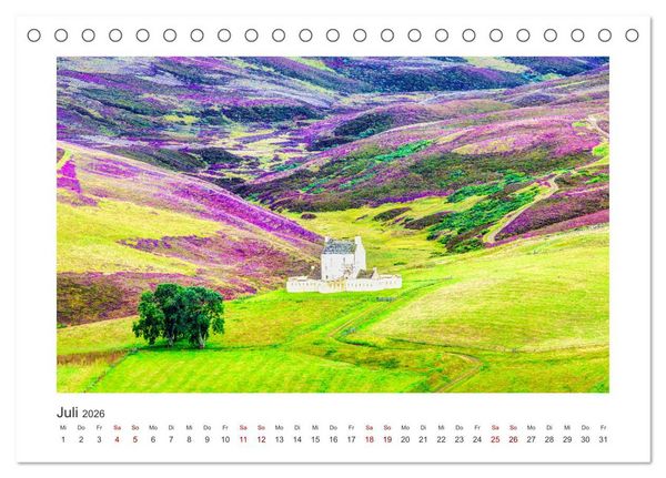 Produktbild: Schottland - Magische Landschaften der Highlands (Tischkalender 2026 DIN A5 quer), CALVENDO Monatskalender