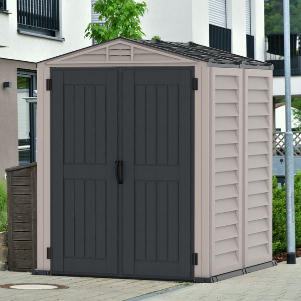 Produktbild: Kunststoff Ger&auml;tehaus 171x171 Gartenhaus Dreht&uuml;ren