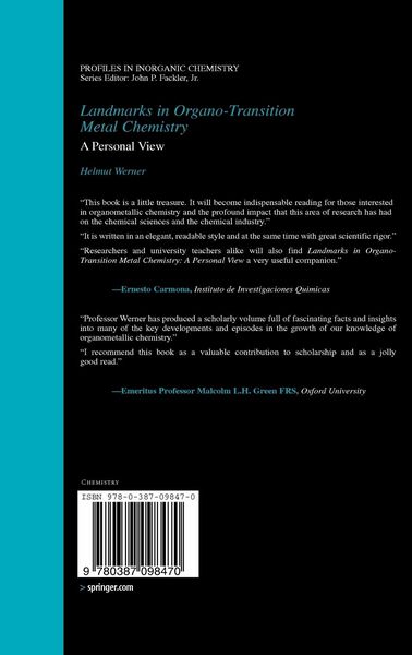 Produktbild: Landmarks in Organo-Transition Metal Chemistry