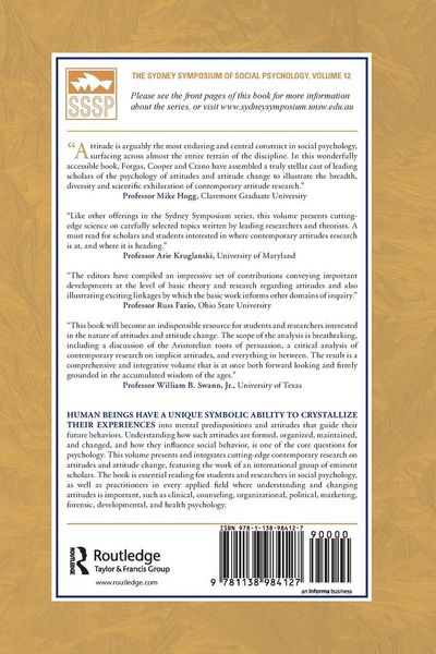 Produktbild: The Psychology of Attitudes and Attitude Change