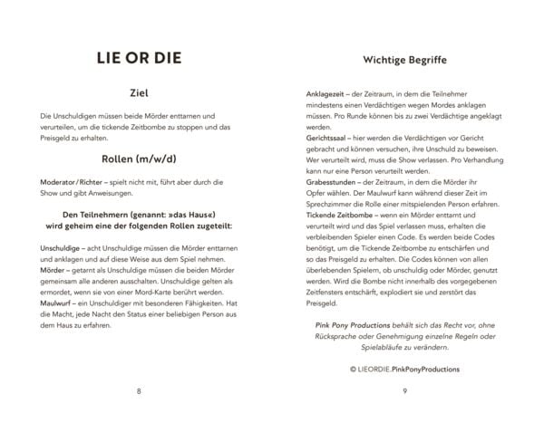 Produktbild: Lie or Die