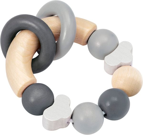 Selecta 64002 - bellybutton, Glücksgriff, Wolken-Greifling, Holz, grau, 7,5 cm