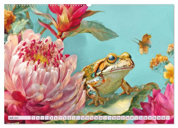 Produktbild: Exotische Pflanzenwelt - Illustrationen (Wandkalender 2027 DIN A2 quer), CALVENDO Monatskalender
