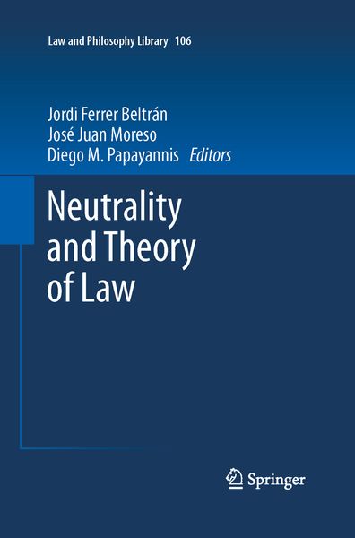 Produktbild: Neutrality and Theory of Law