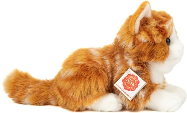 Produktbild: Teddy Hermann 91837 - Katze liegend rot getigert, Pl&uuml;schtier, 20 cm