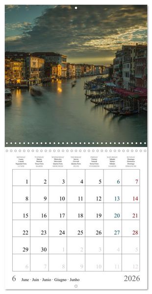 Produktbild: Romantic corners in Venice (Wall Calendar 2026 12 &times; 12 Inch) CALVENDO 12 Month Wall Calendar