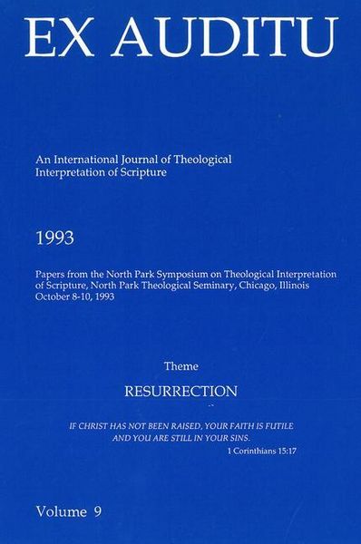 Produktbild: Ex Auditu - Volume 09: An International Journal for the Theological Interpretation of Scripture