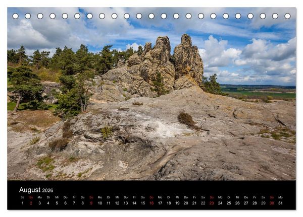 Produktbild: Teufelsmauer Harz (Tischkalender 2026 DIN A5 quer), CALVENDO Monatskalender