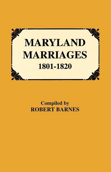 Produktbild: Maryland Marriages 1801-1820