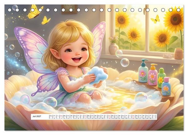 Produktbild: Kleine Fee, gro&szlig;e Schritte (Tischkalender 2027 DIN A5 quer), CALVENDO Monatskalender