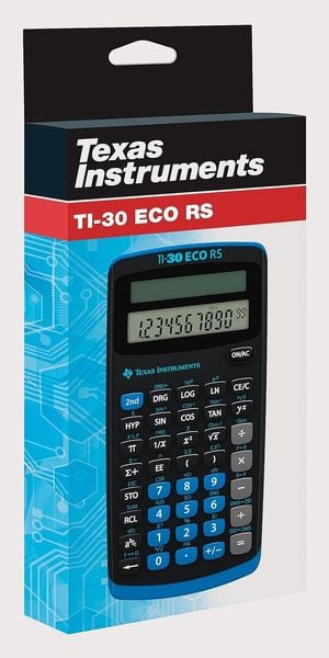 Produktbild: Texas Instruments Schulrechner TI-30 ECO RS, einzeilig