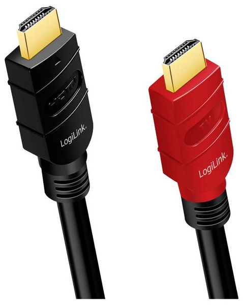 Produktbild: LogiLink HDMI AV Anschlusskabel [1x HDMI-Stecker - 1x HDMI-Stecker] 10m Schwarz