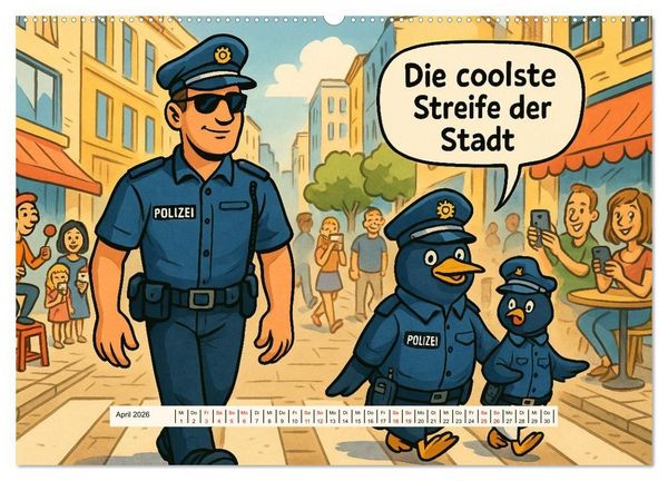 Produktbild: Tierischer Humor im Alltag (Wandkalender 2026 DIN A2 quer), CALVENDO Monatskalender