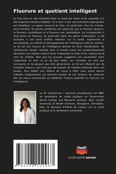 Produktbild: Fluorure et quotient intelligent