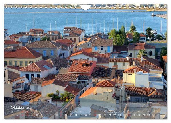 Produktbild: Nafplio &ndash; griechische Perle des Peloponnes (Wandkalender 2026 DIN A4 quer), CALVENDO Monatskalender