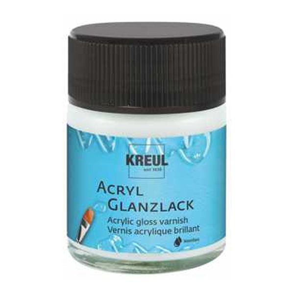 KREUL Acryl Glanzlack transparent 50ml Glas