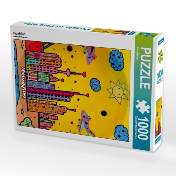 Produktbild: CALVENDO Puzzle Frankfurt 1000 Teile Puzzle hoch | 1000 Teile Lege-Gr&ouml;&szlig;e 64 &times; 48 cm Foto-Puzzle f&uuml;r gl&uuml;ckliche Stunden