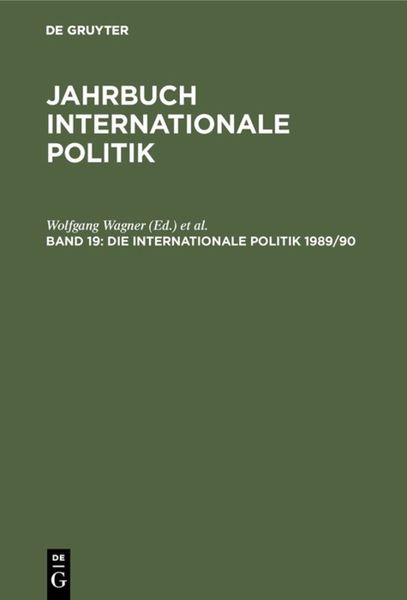 Produktbild: Die Internationale Politik 1989/90
