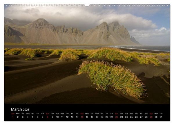 Produktbild: Iceland 2026 (High Quality Premium Wall Calendar 2026 DIN A2 landscape),CALVENDO 12 Month Wall Calendar