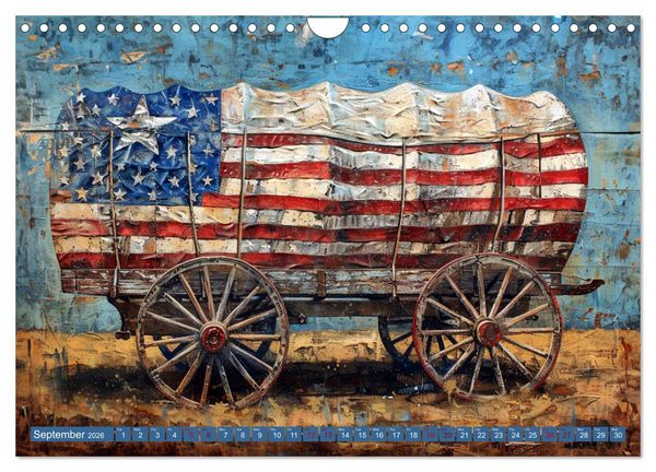 Produktbild: Patriotic Art Collection (Wall Calendar 2026 DIN A4 landscape), CALVENDO 12 Month Wall Calendar