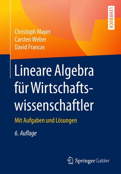Produktbild: Lineare Algebra f&uuml;r Wirtschaftswissenschaftler