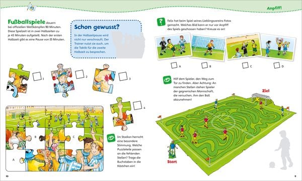 Produktbild: WAS IST WAS Junior Mitmach-Heft Fußball