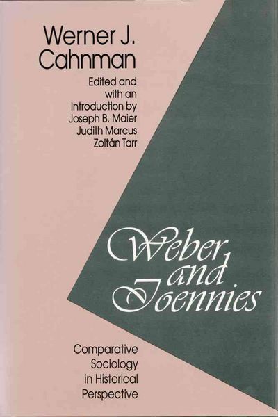 Produktbild: Cahnman, W: Weber and Toennies