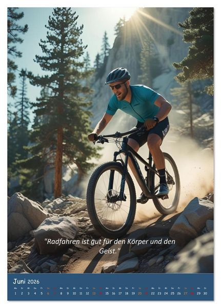Produktbild: Leidenschaft Fahrrad (Tischkalender 2026 DIN A5 hoch), CALVENDO Monatskalender