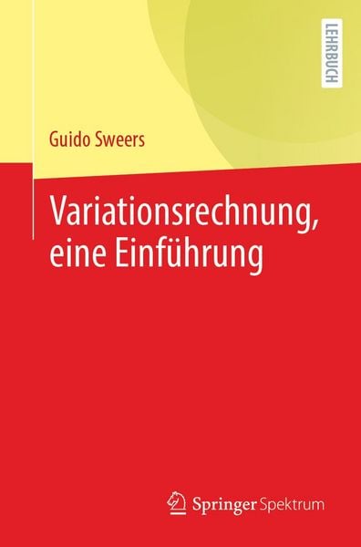 Produktbild: Variationsrechnung, eine Einf&uuml;hrung