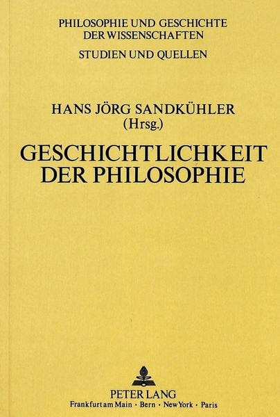 Produktbild: Geschichtlichkeit der Philosophie