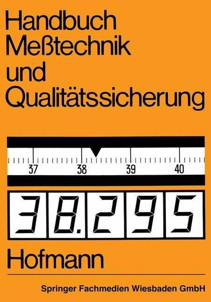 Produktbild: Handbuch Me&szlig;technik und Qualit&auml;tssicherung