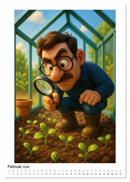 Produktbild: Gartenverliebt (Tischkalender 2026 DIN A5 hoch), CALVENDO Monatskalender