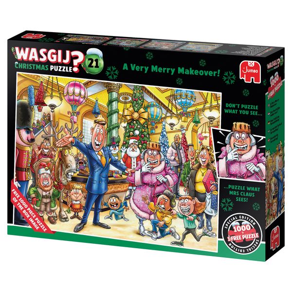 Produktbild: Wasgij Christmas 21 - Eine fr&ouml;hliche Verwandlung (2x1000 Teile)