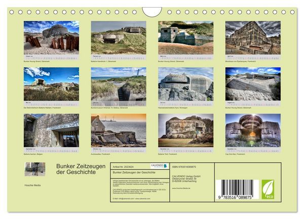 Produktbild: Bunker Zeitzeugen der Geschichte (Wandkalender 2026 DIN A4 quer), CALVENDO Monatskalender