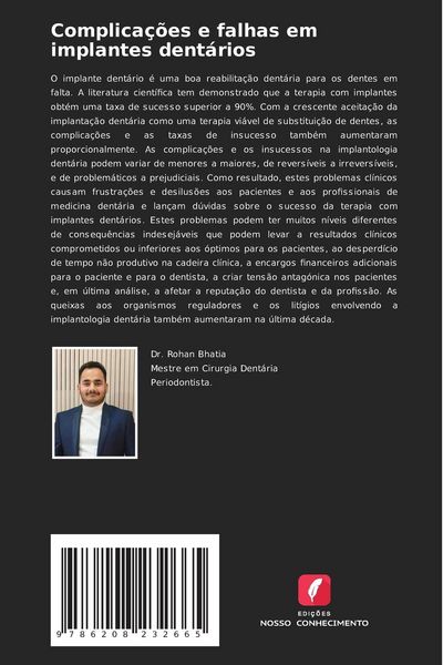 Produktbild: Complica&ccedil;&otilde;es e falhas em implantes dent&aacute;rios