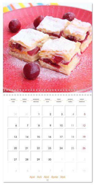 Produktbild: Art culinaire p&acirc;tisseries (Calendrier mural carr&eacute; 2026 30x30 cm) Calendrier double avec une page pour vos prises de notes