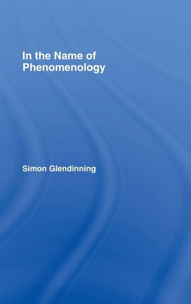 Produktbild: In the Name of Phenomenology