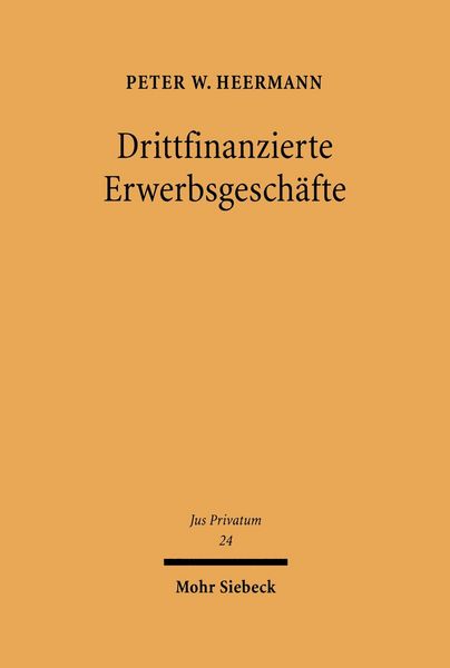 Produktbild: Drittfinanzierte Erwerbsgesch&auml;fte