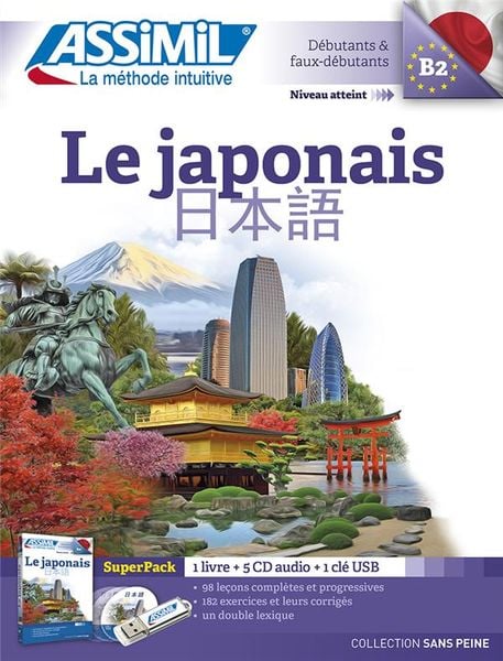 Produktbild: Le Japonais Superpack (Book + 4 CD audio + 1Mp3 USB)