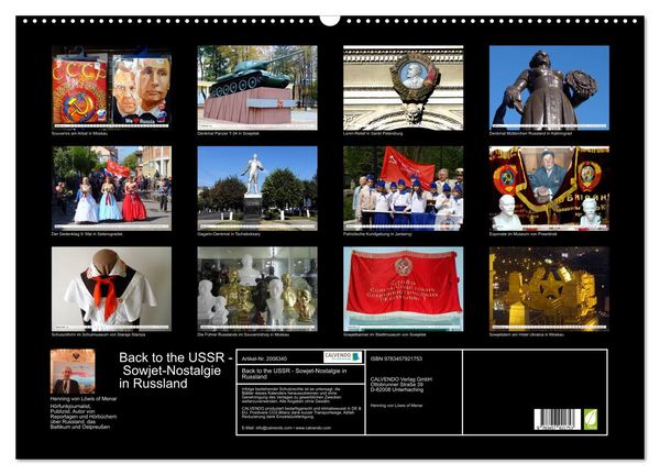 Produktbild: Back to the USSR - Sowjet-Nostalgie in Russland (Wandkalender 2026 DIN A2 quer), CALVENDO Monatskalender