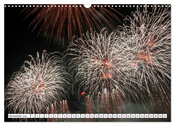 Produktbild: Feuerwerk - Kunstwerke am Himmel (Wandkalender 2026 DIN A3 quer), CALVENDO Monatskalender