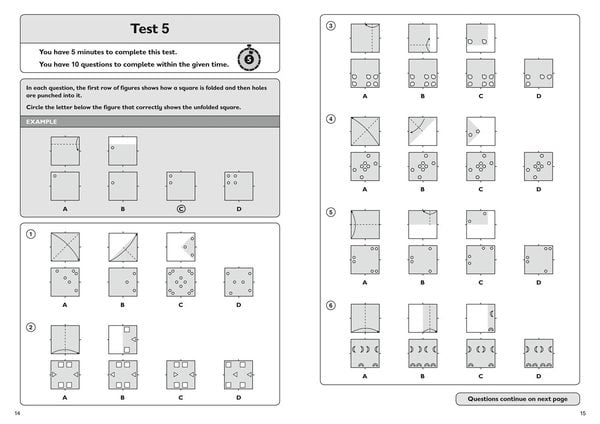 Produktbild: 11+ Spatial Reasoning Quick Practice Tests Age 10-11 (Year 6)